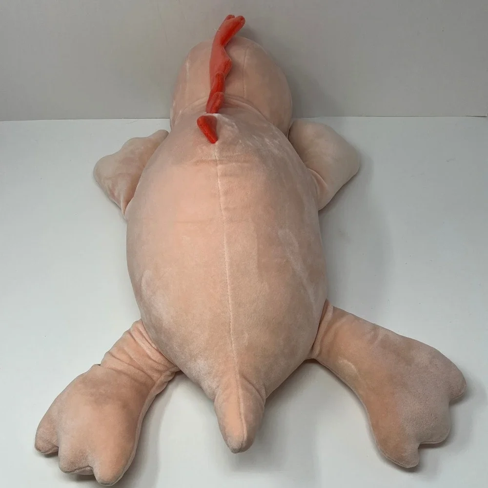 Pillowfort Pink Dino Weighted Plush 24 Inch Sensory Throw Pillow Stuffed Animal
